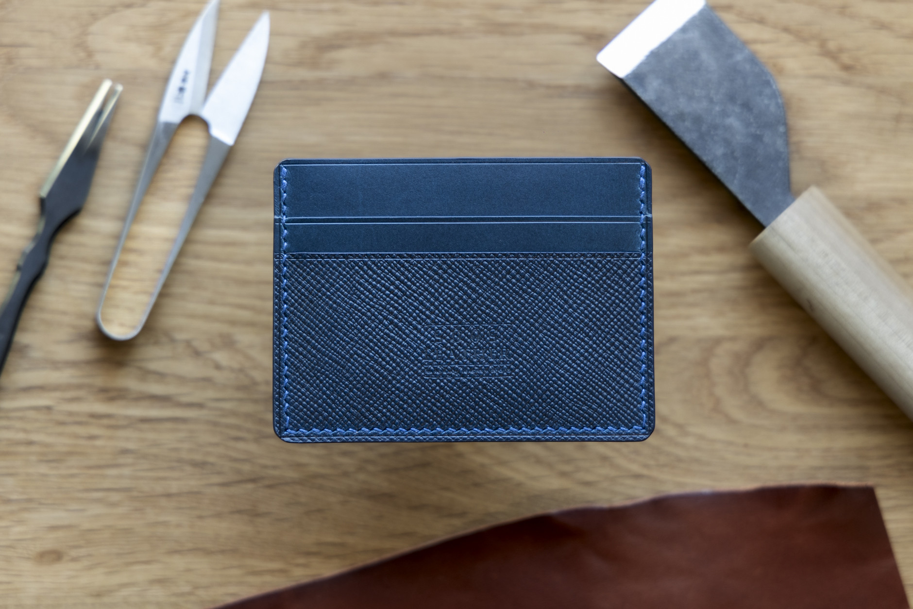Card Holder - Hatch and Blue