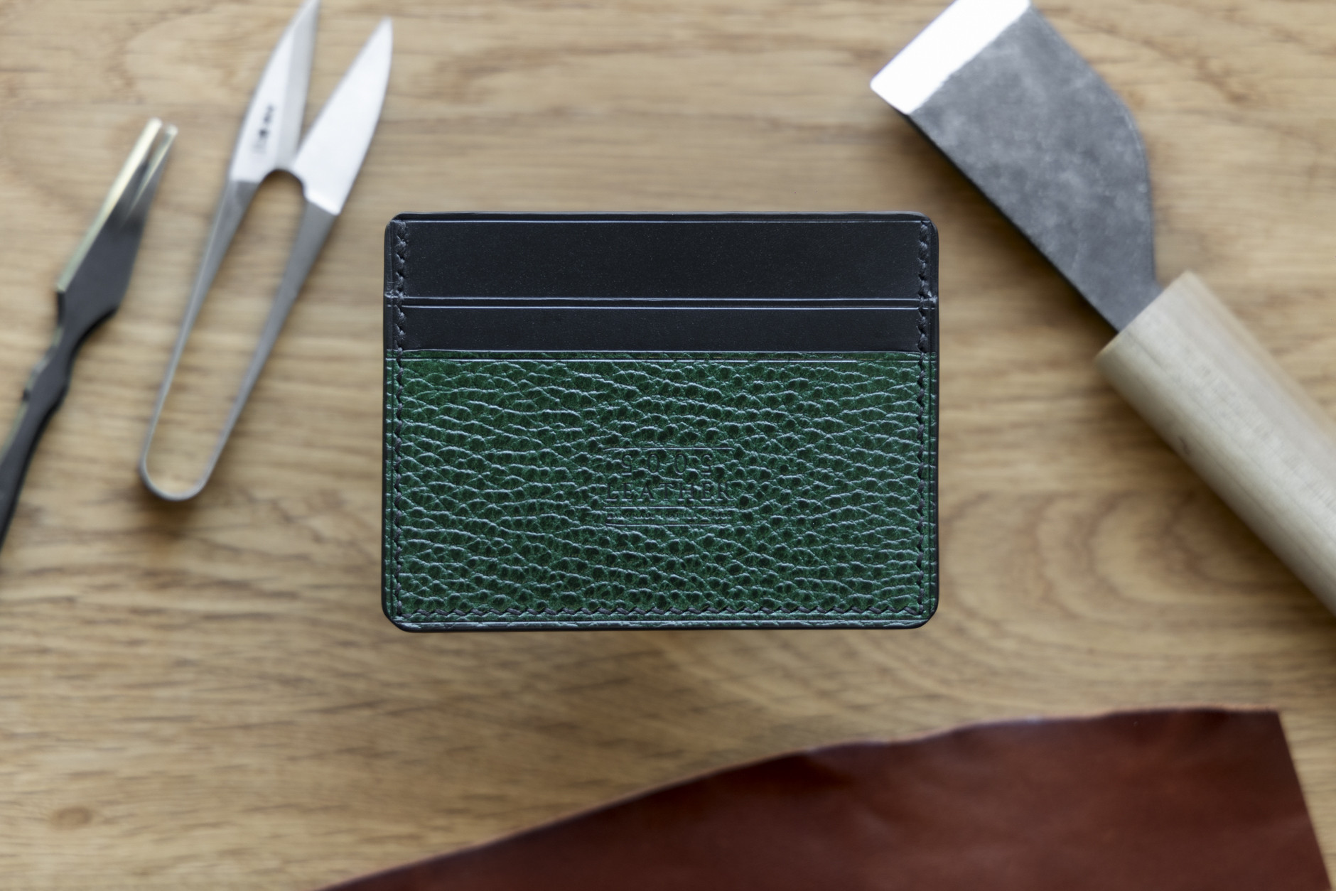 Card Holder - Green and Black