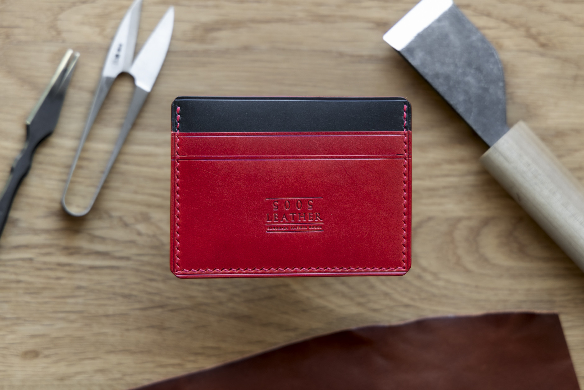 Card Holder - Black and Red