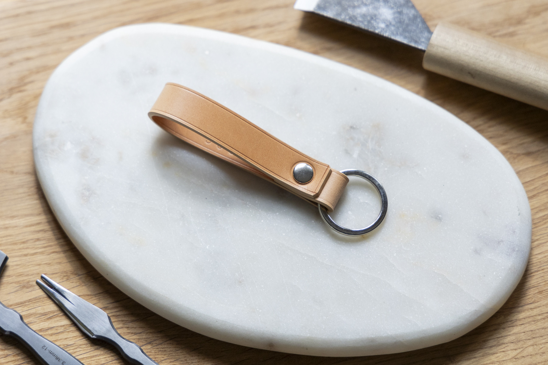 Simple Keychain - Natural