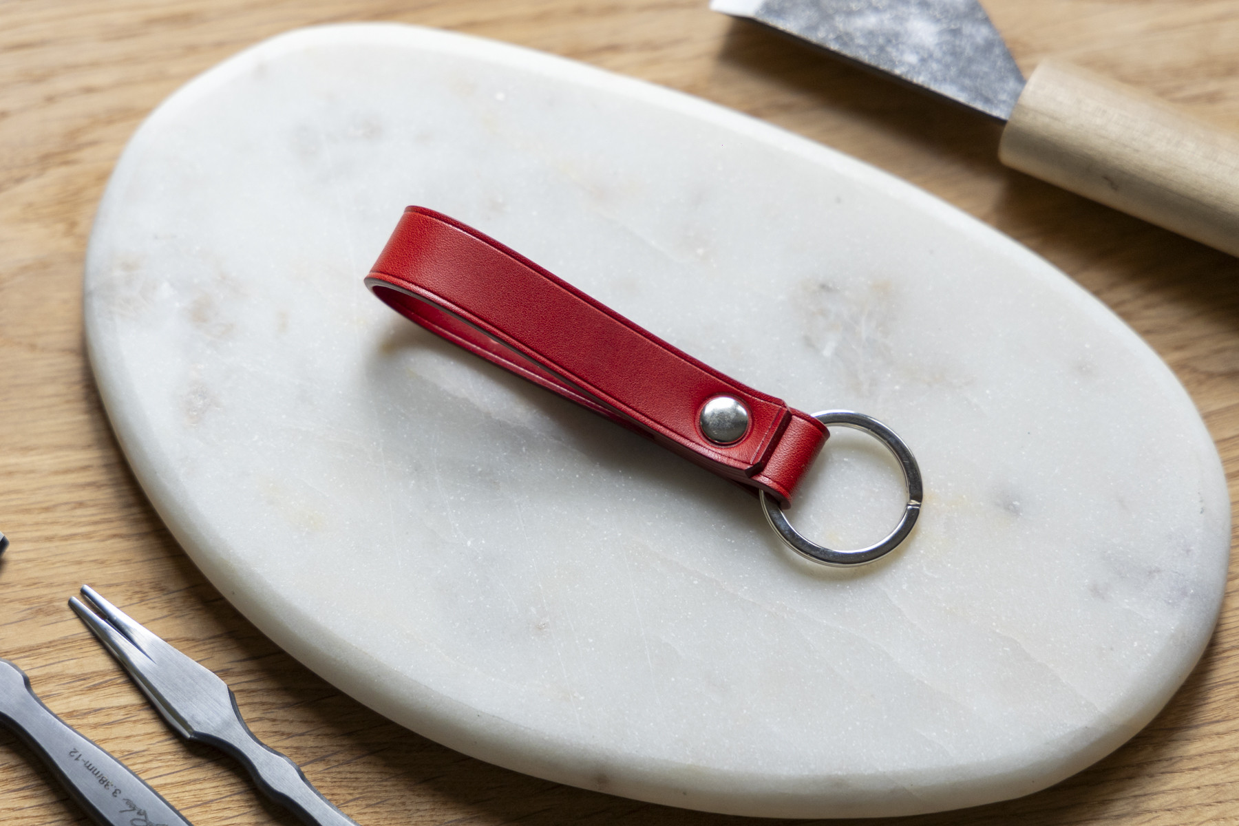 Simple Keychain - Red
